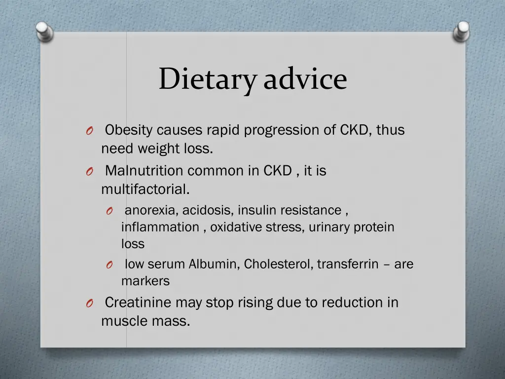dietary advice