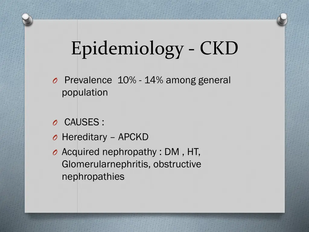 epidemiology ckd