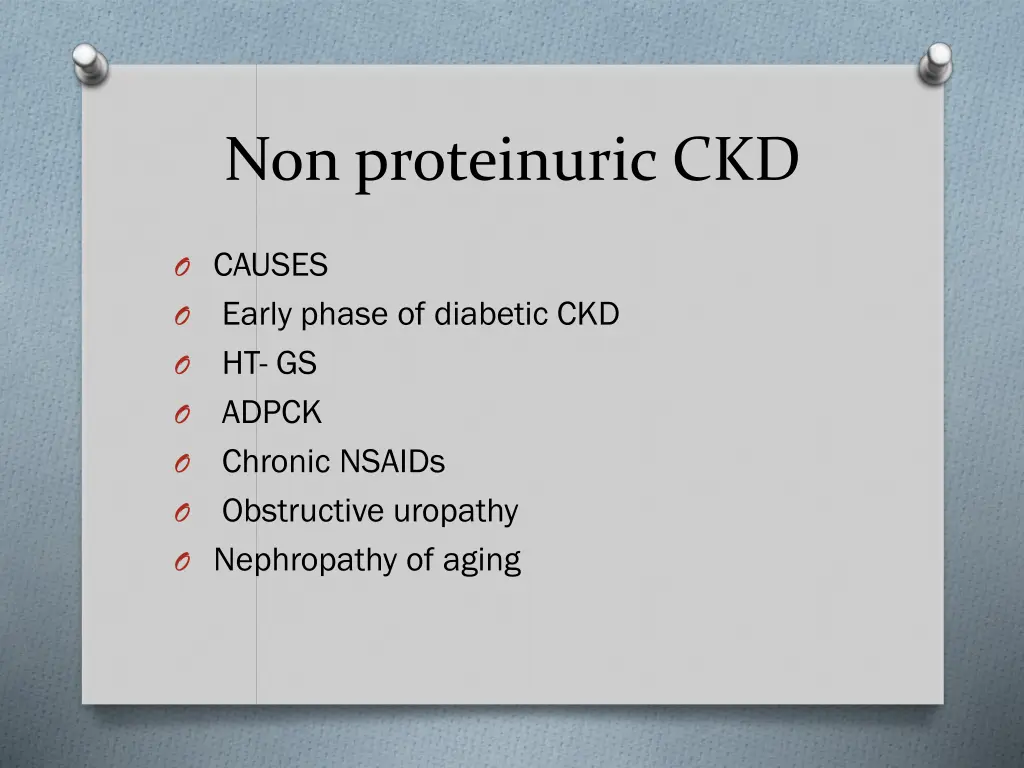 non proteinuric ckd