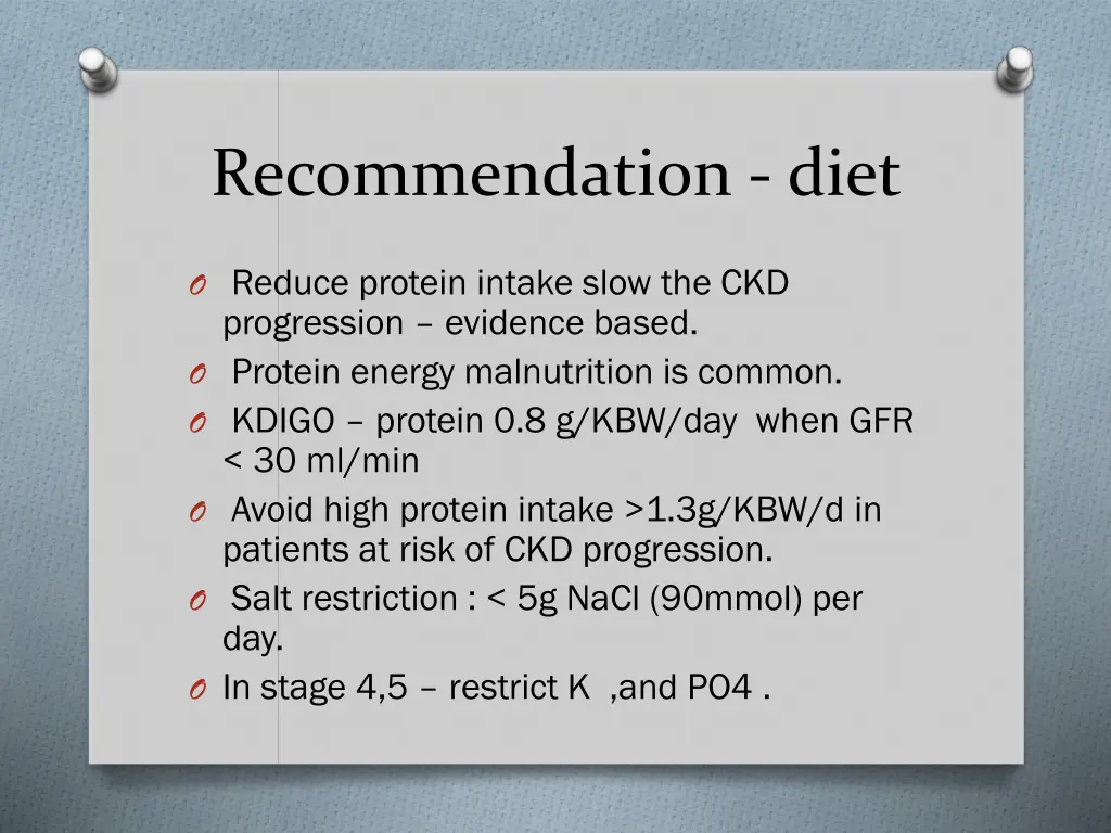 recommendation diet