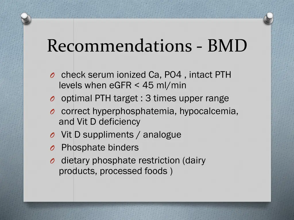 recommendations bmd