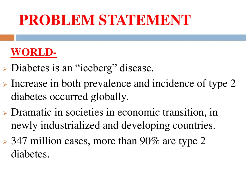 problem statement
