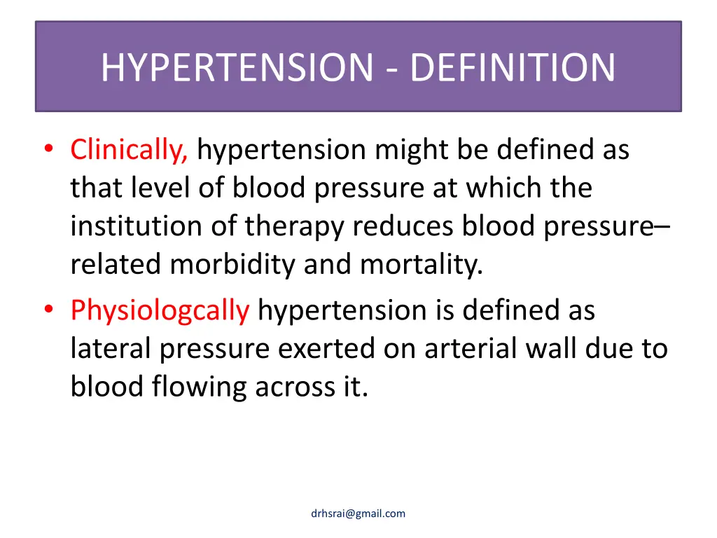 hypertension definition