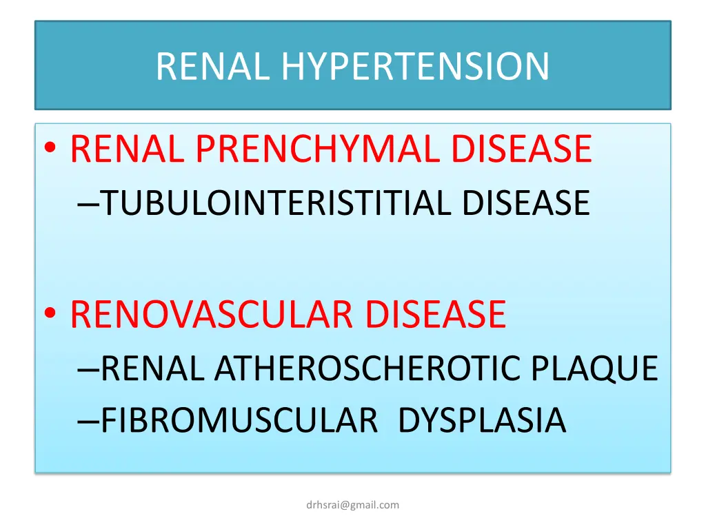 renal hypertension