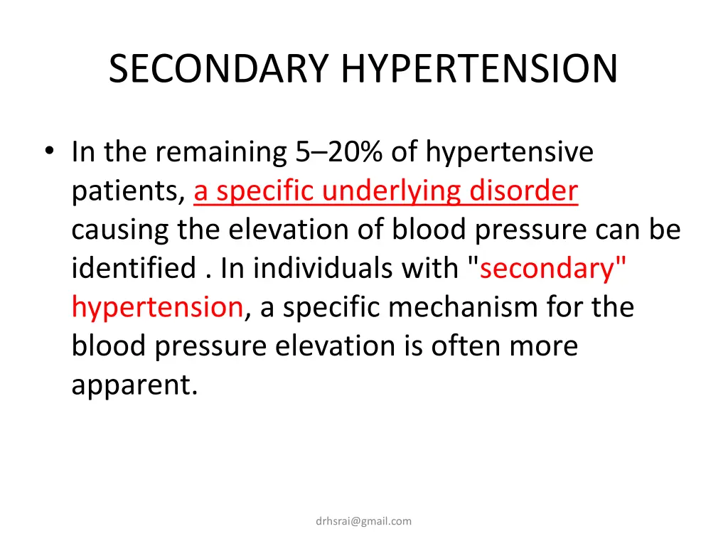 secondary hypertension