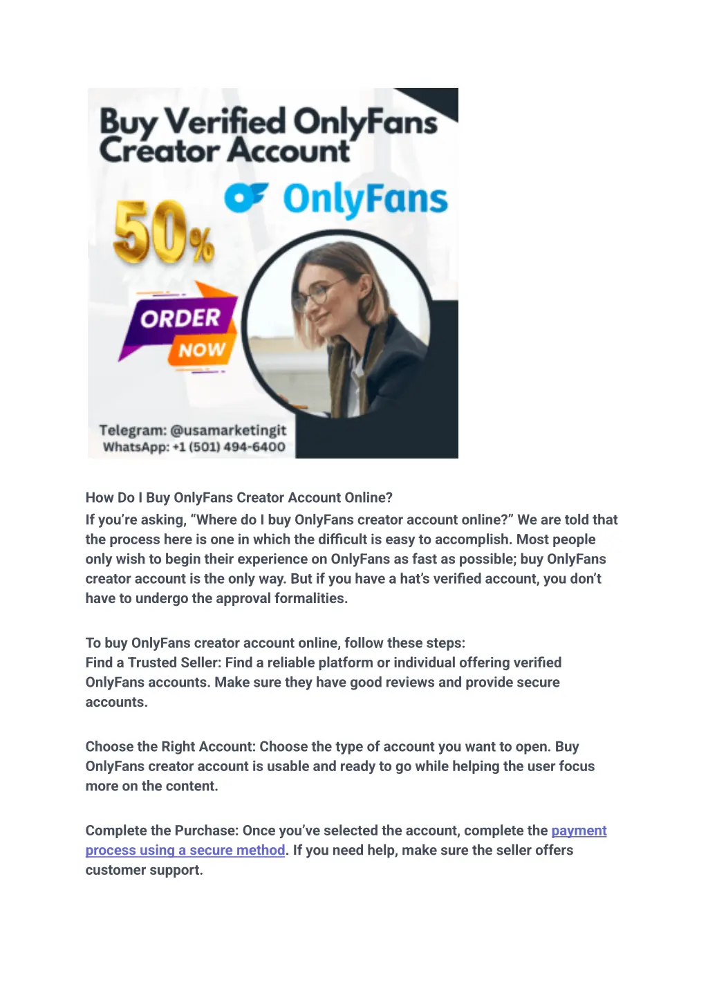 how do i buy onlyfans creator account online