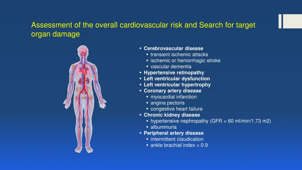 assessment of the overall cardiovascular risk