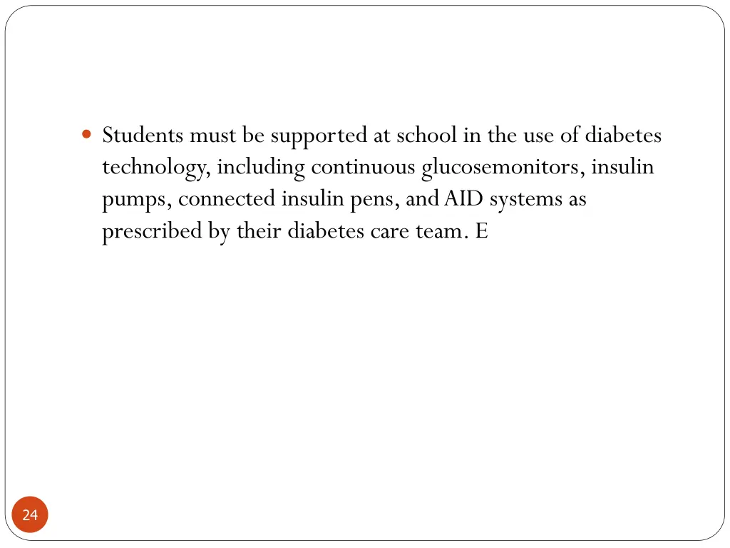 students must be supported at school