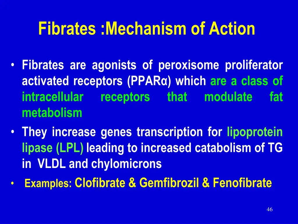 fibrates mechanism of action