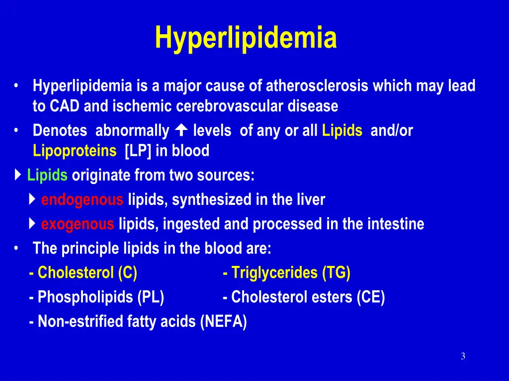 hyperlipidemia
