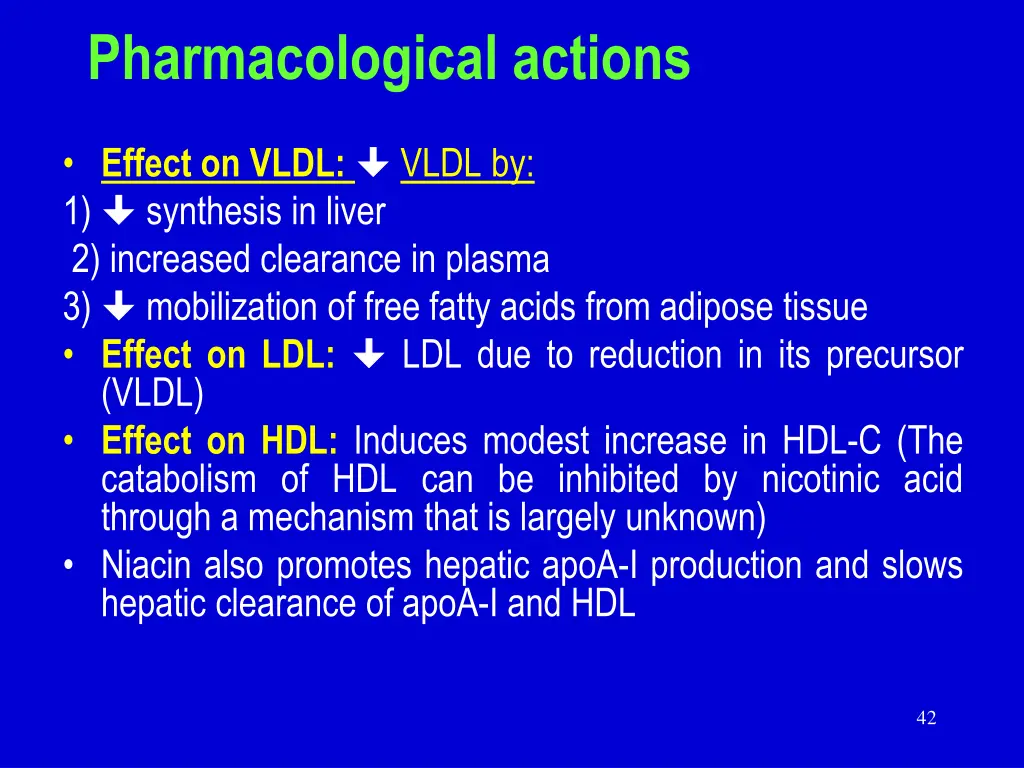 pharmacological actions