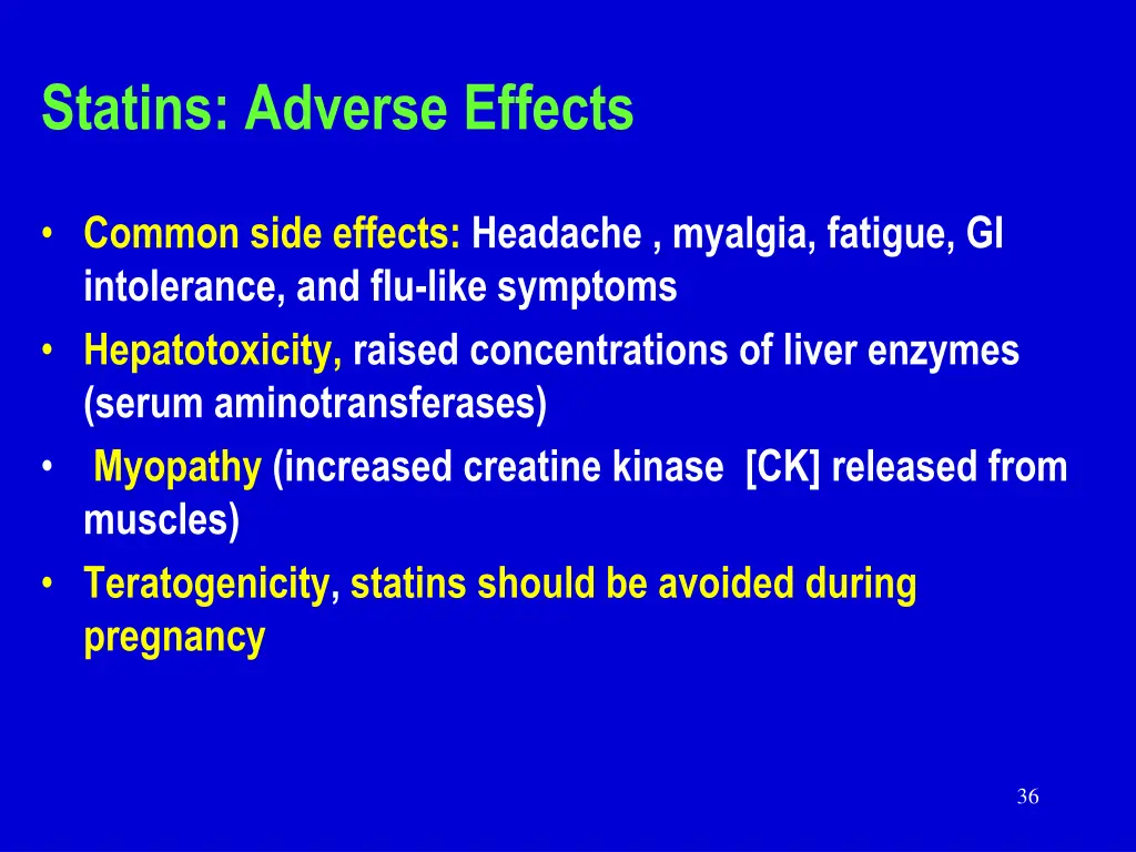 statins adverse effects