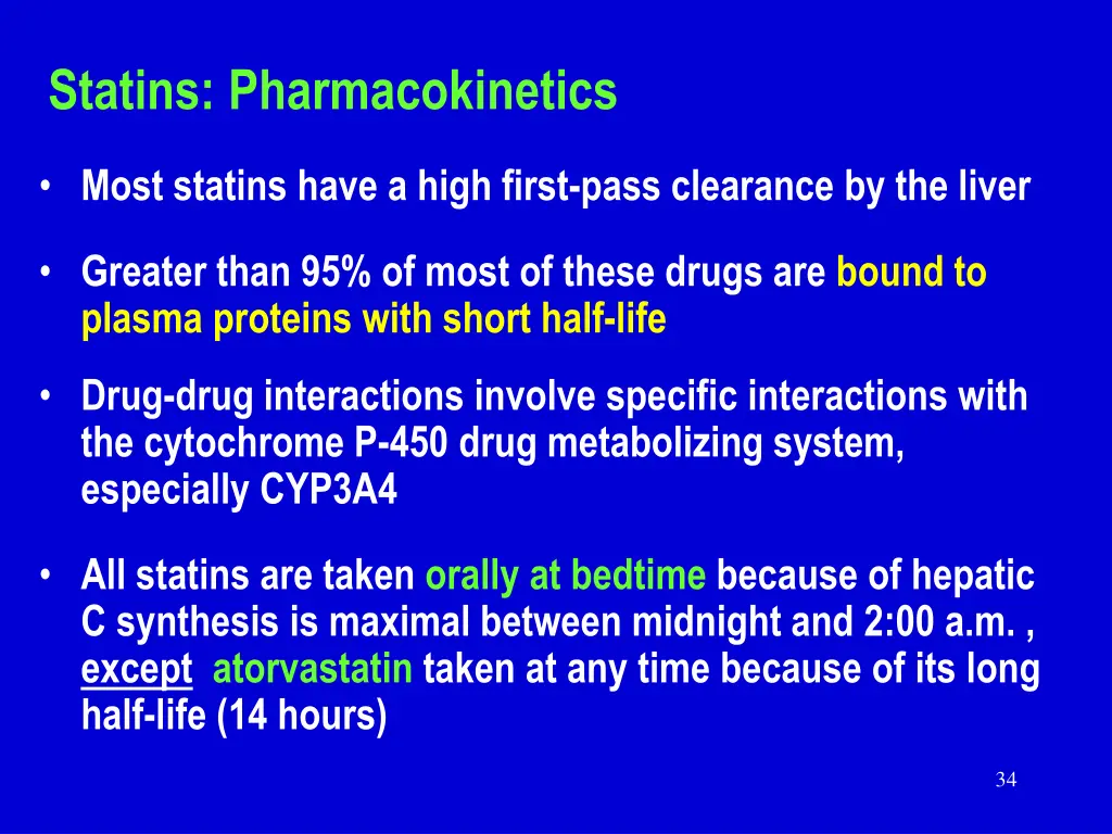 statins pharmacokinetics