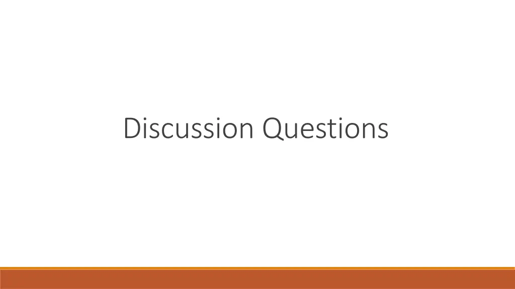 discussion questions