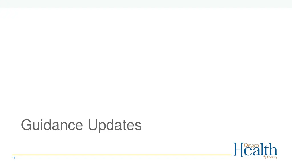 guidance updates