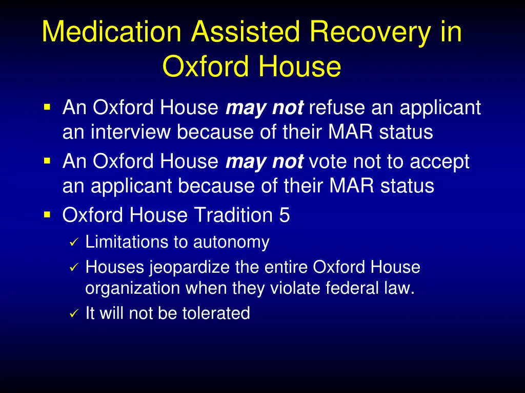 medication assisted recovery in oxford house 4
