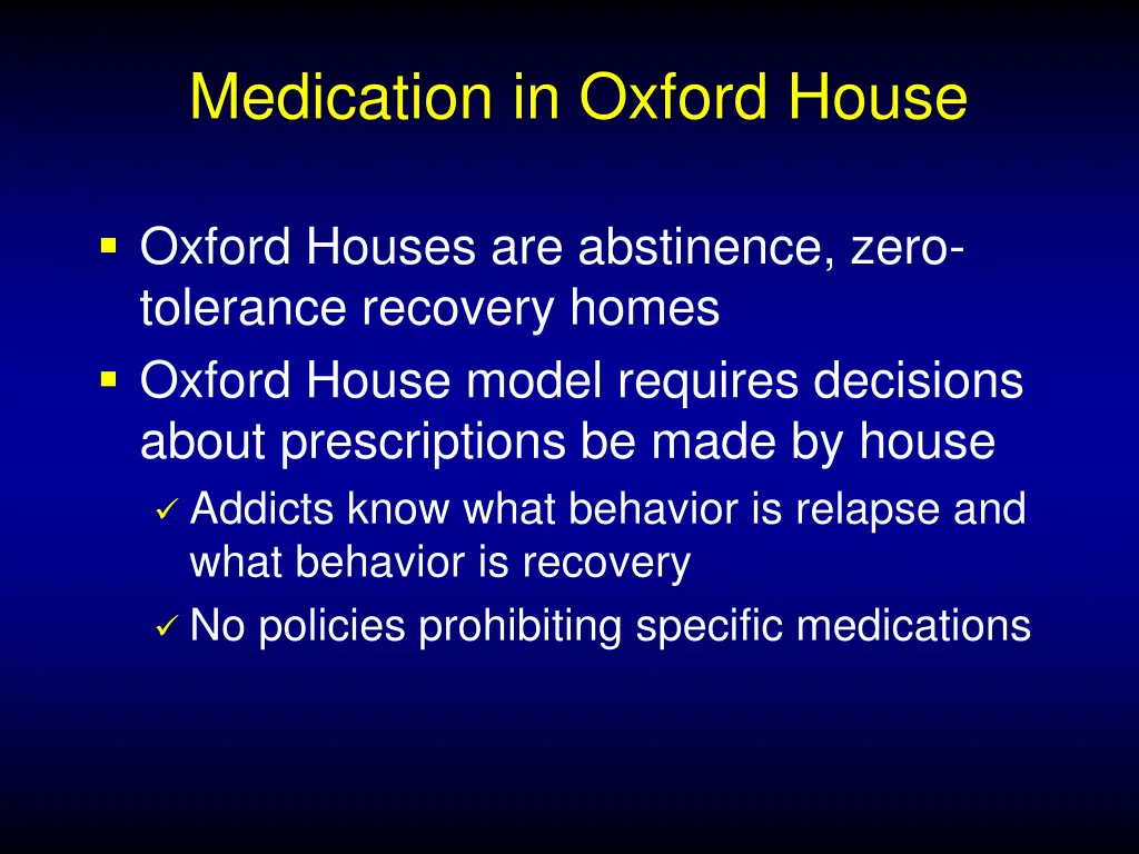 medication in oxford house 1