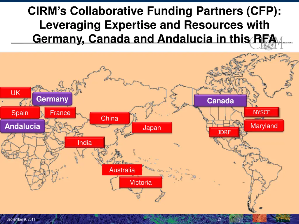 cirm s collaborative funding partners
