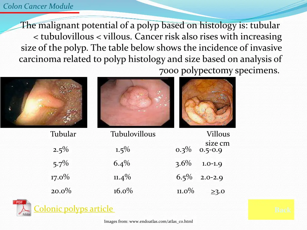 colon cancer module