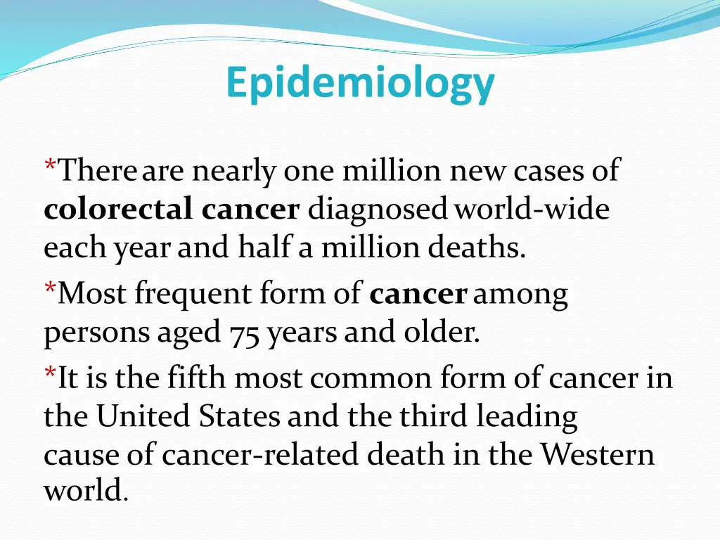 epidemiology