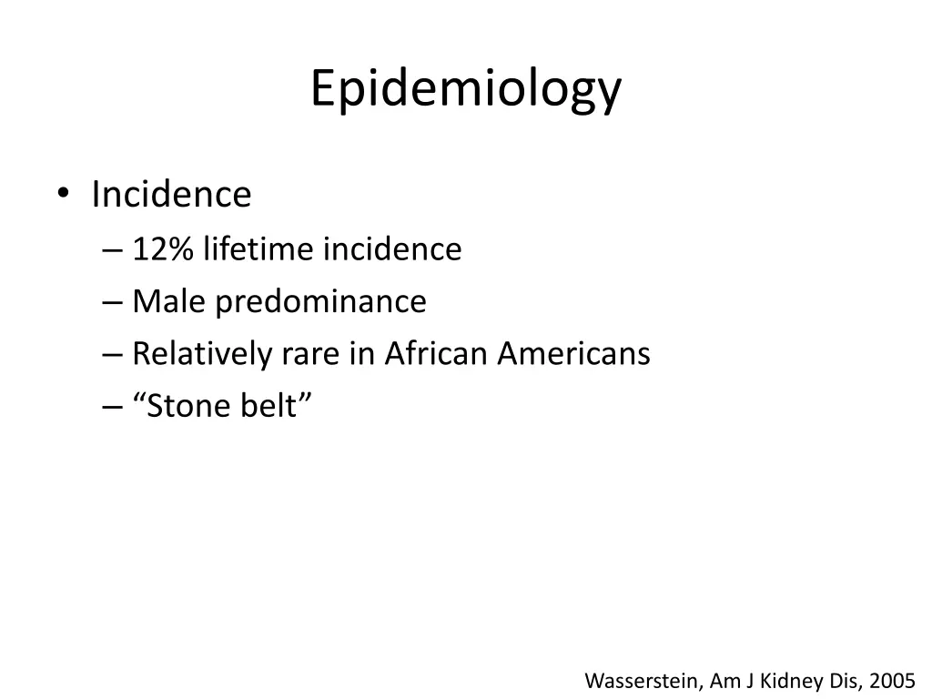 epidemiology
