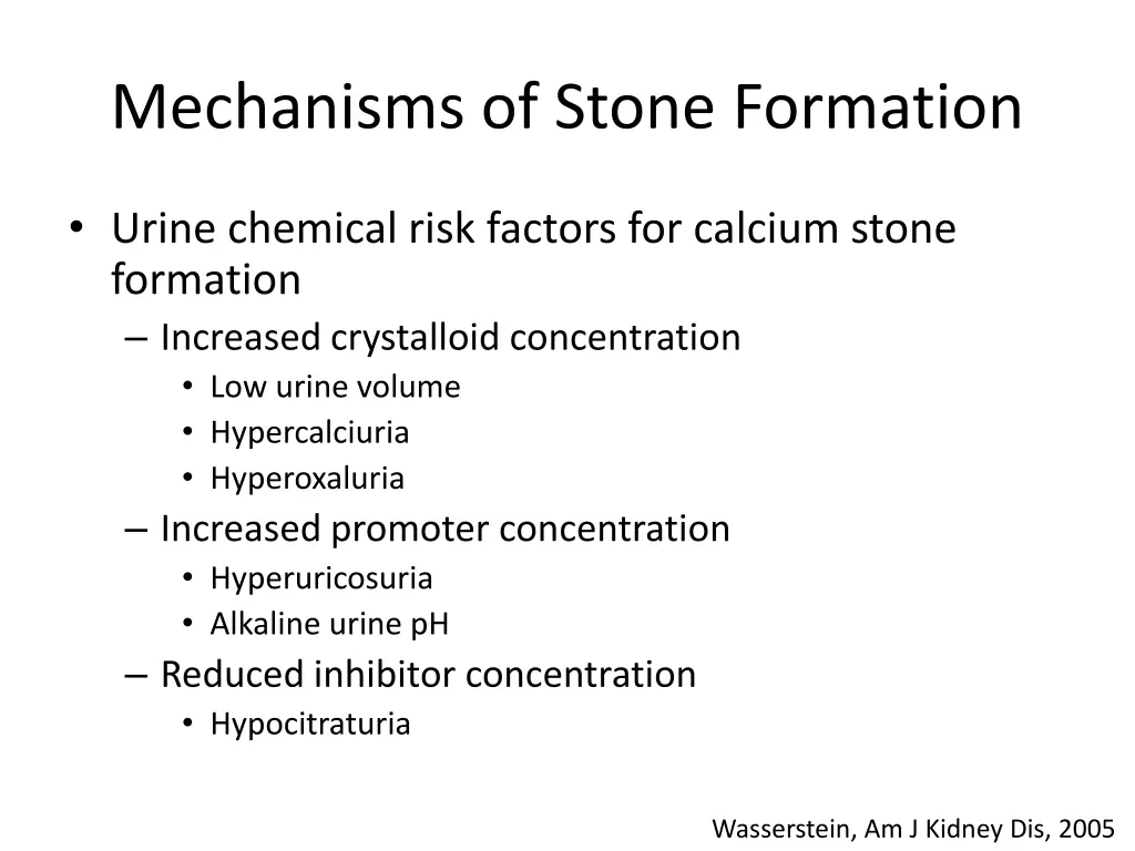 mechanisms of stone formation 5