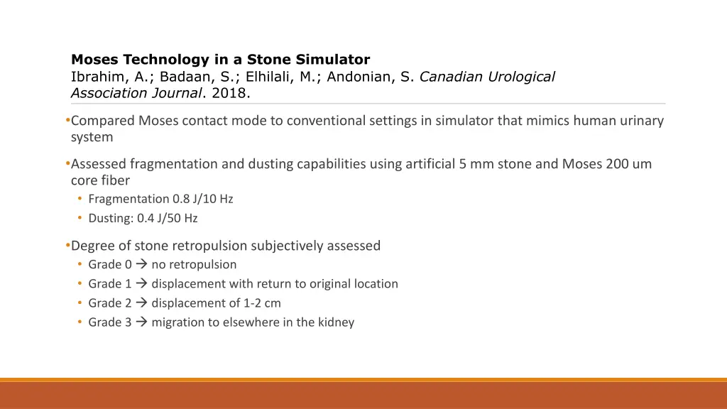 moses technology in a stone simulator