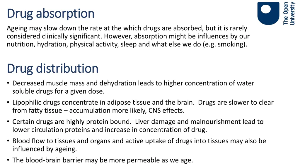 drug absorption drug absorption