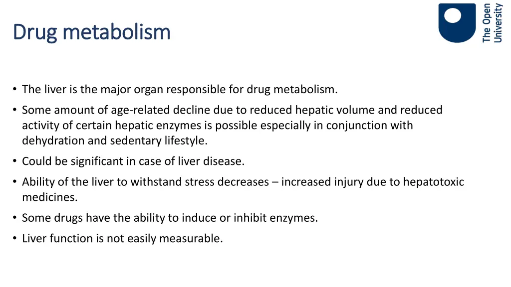 drug metabolism drug metabolism