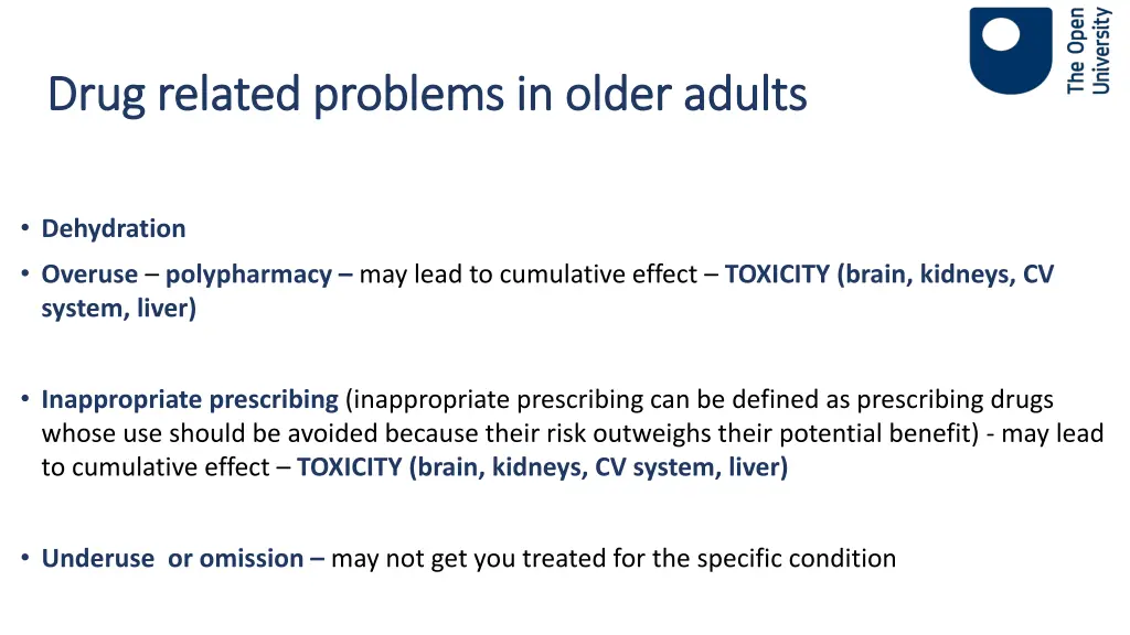 drug related problems in older adults drug