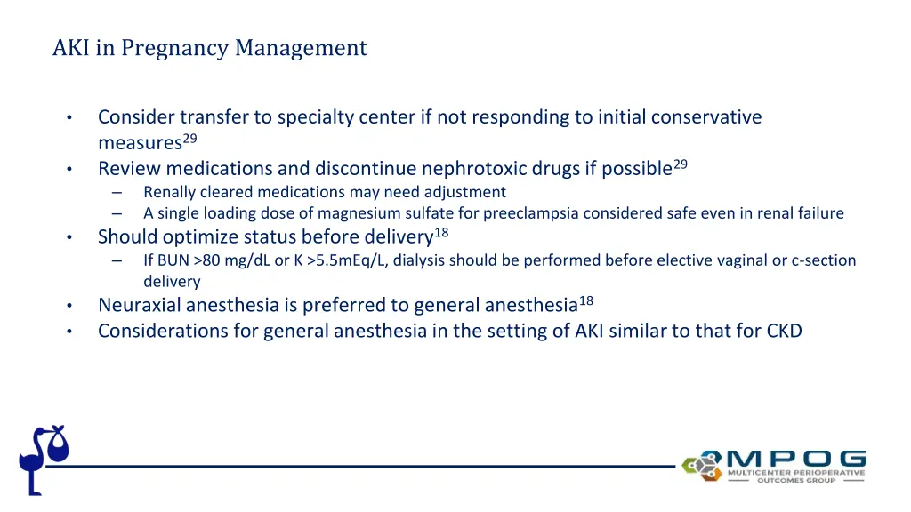 aki in pregnancy management