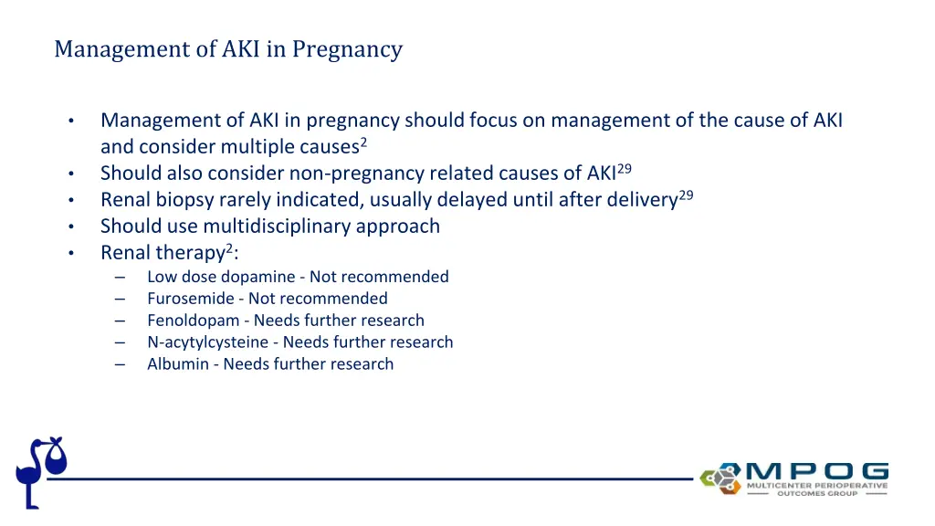 management of aki in pregnancy