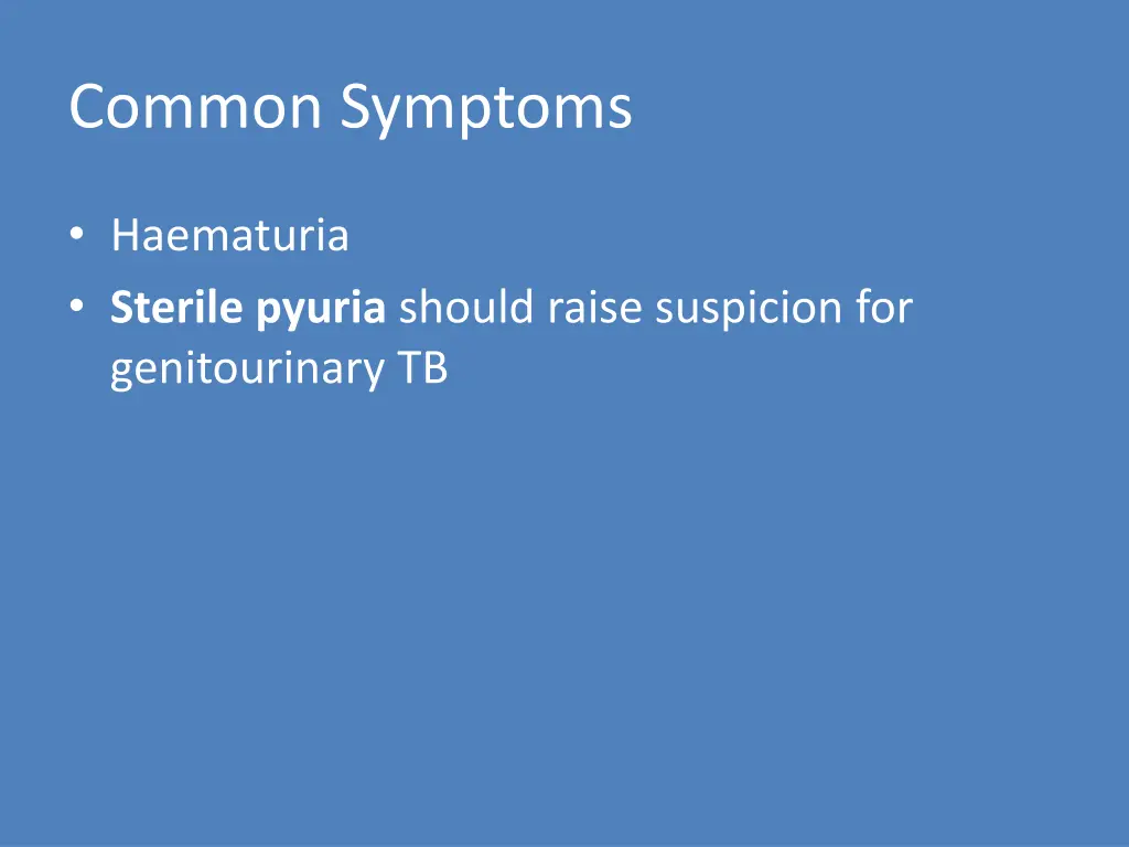 common symptoms