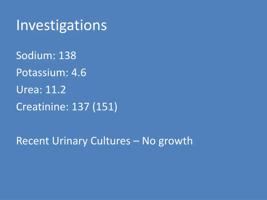 investigations