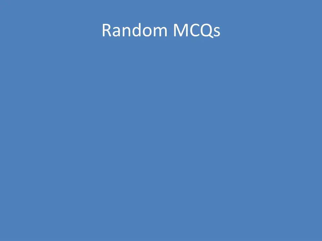 random mcqs