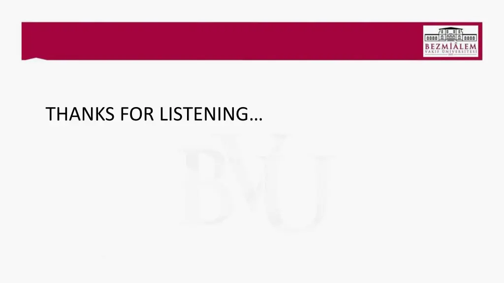 thanks for listening
