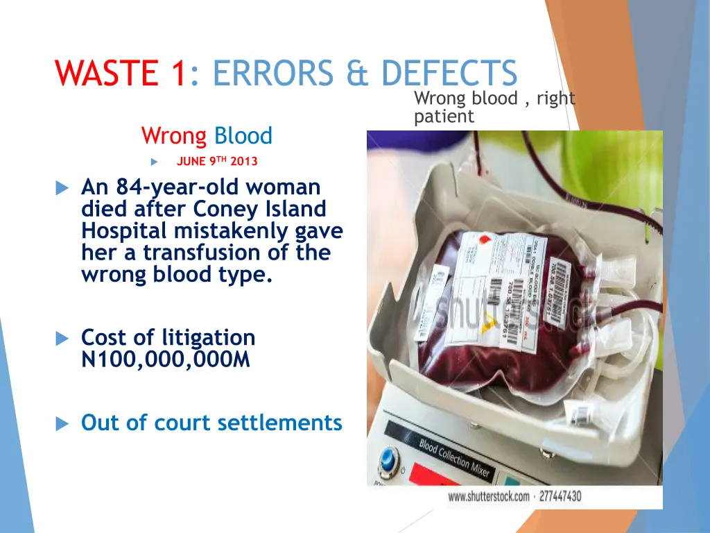 waste 1 errors defects
