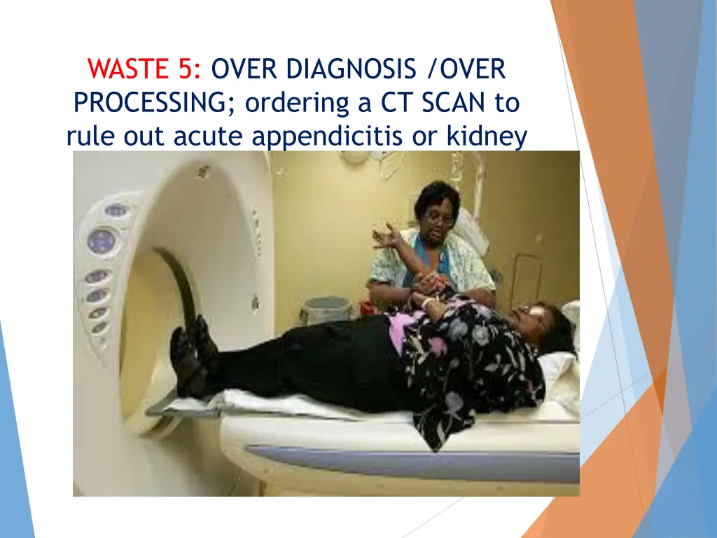 waste 5 over diagnosis over processing ordering