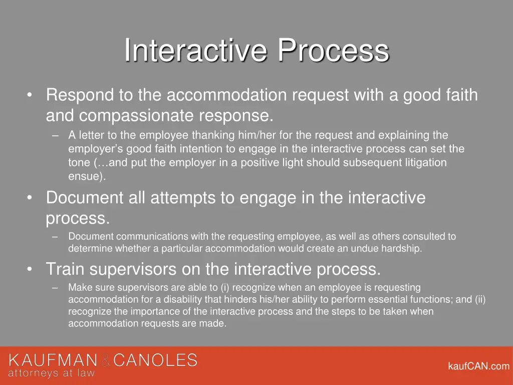interactive process