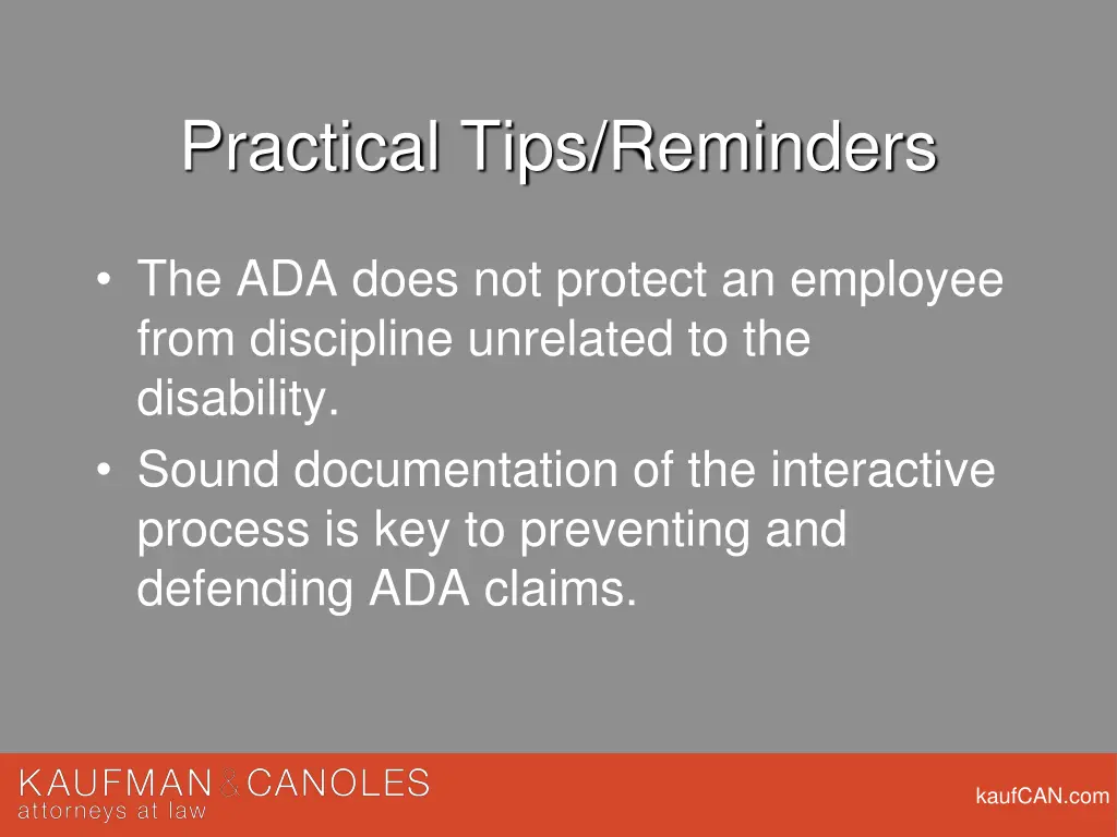 practical tips reminders