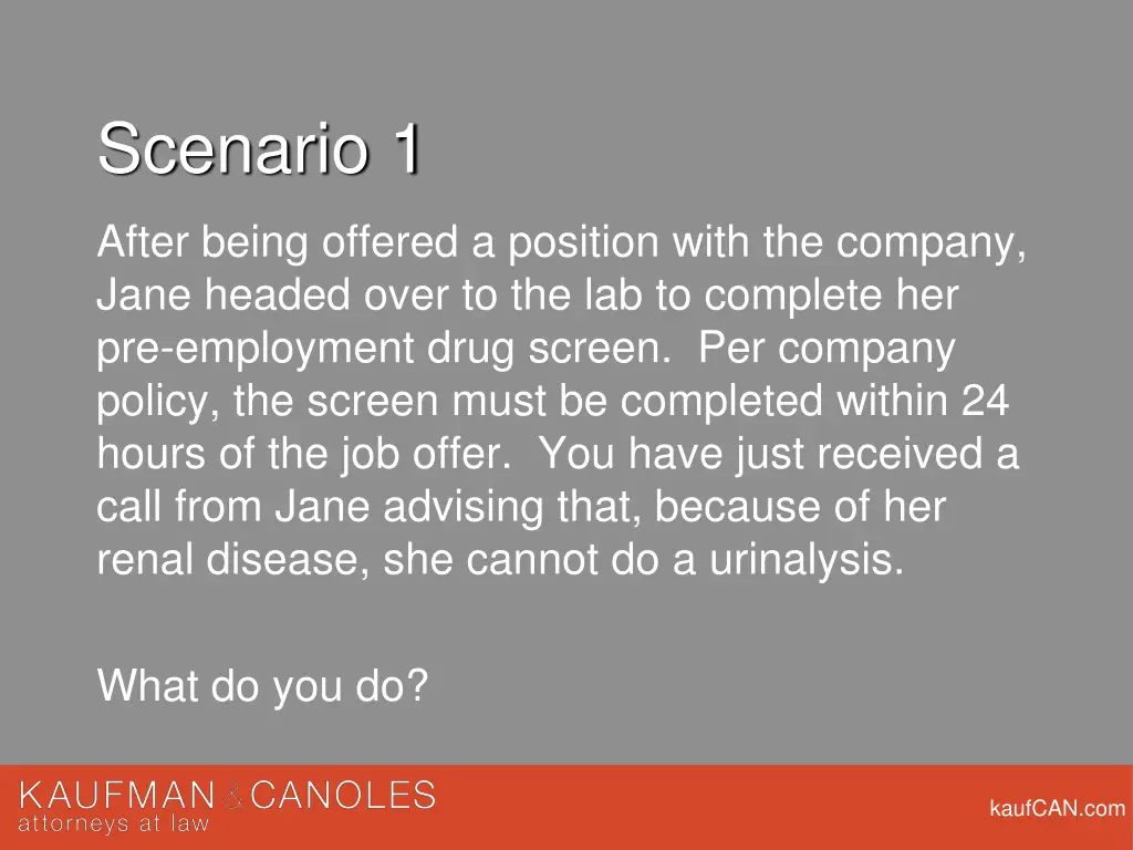 scenario 1