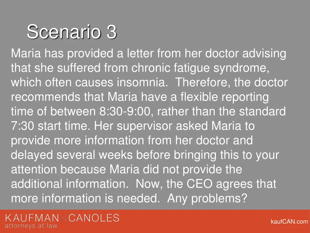 scenario 3 maria has provided a letter from