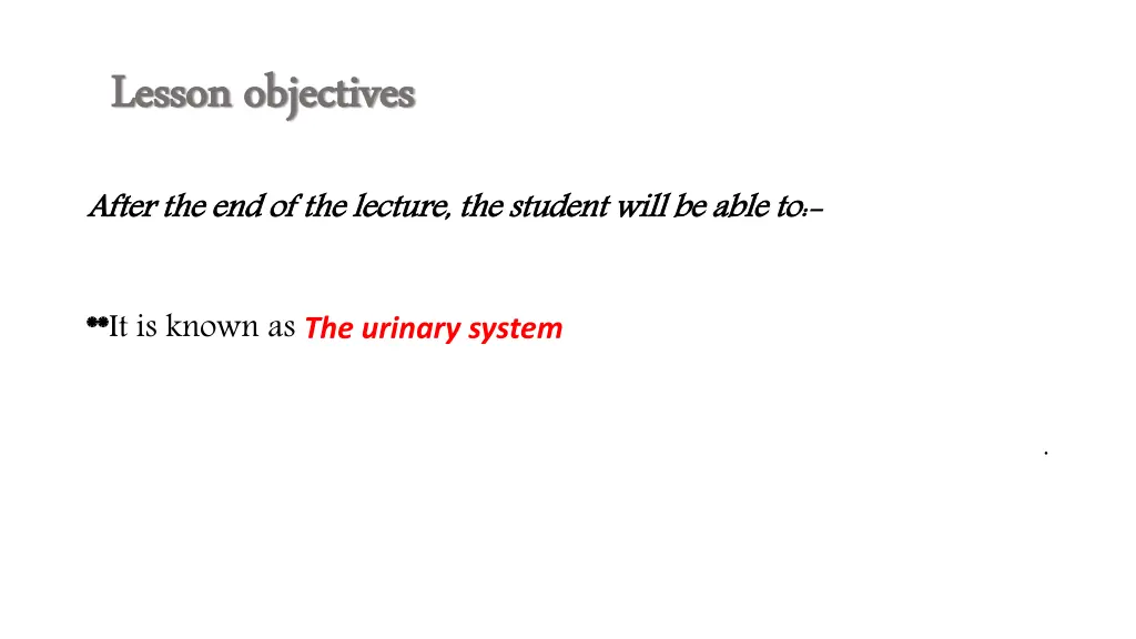 lesson lesson objectives objectives