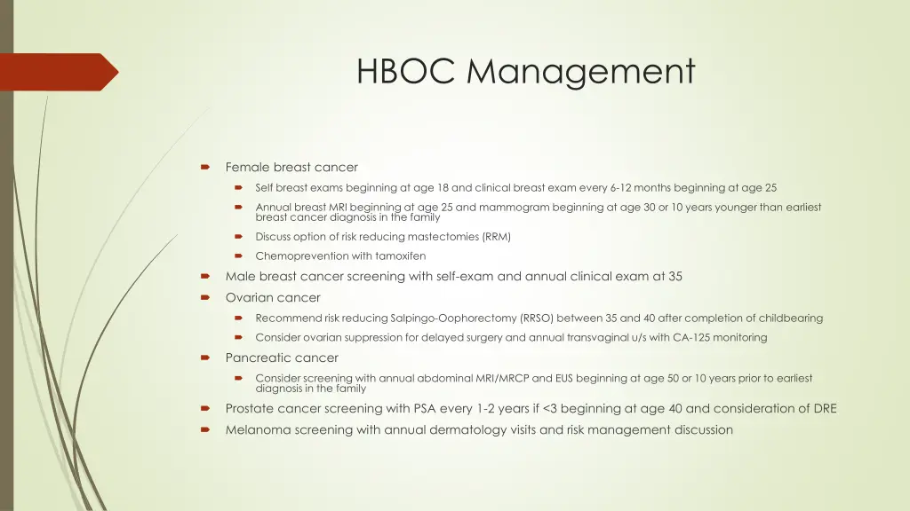 hboc management