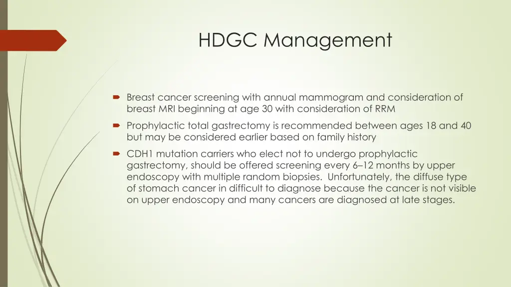 hdgc management