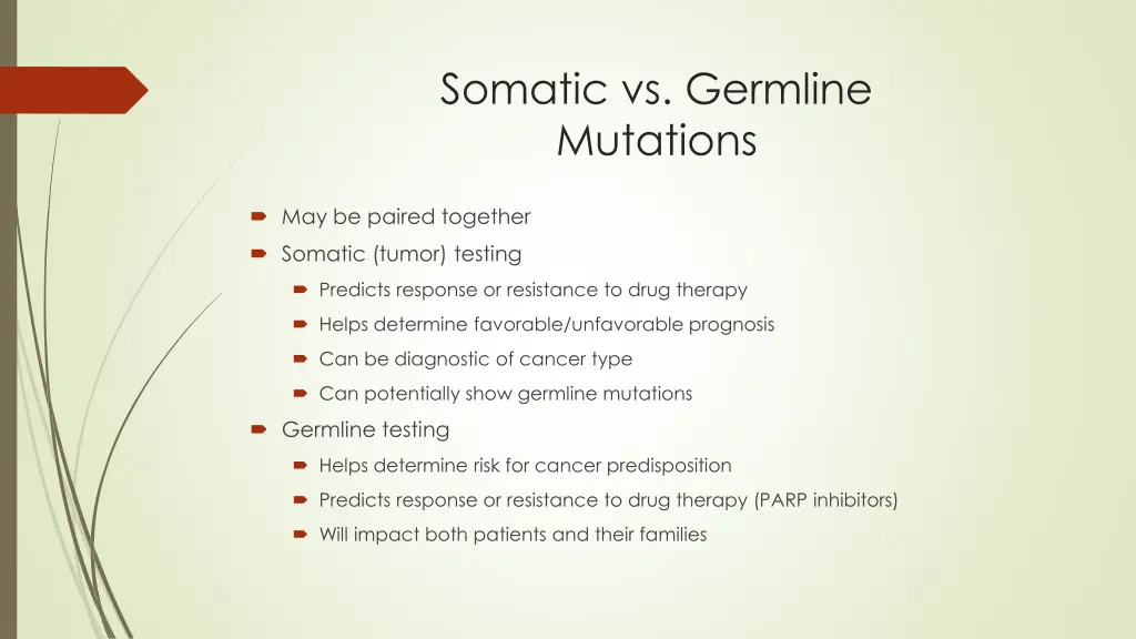 somatic vs germline mutations