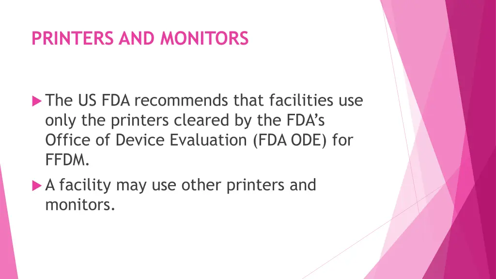 printers and monitors