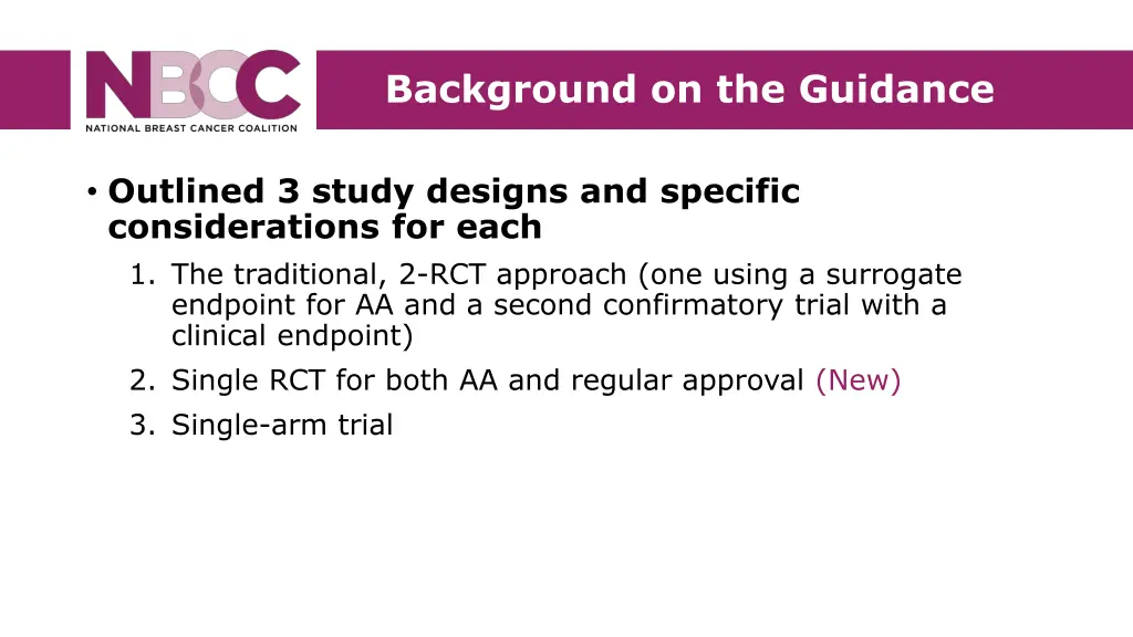 background on the guidance 1
