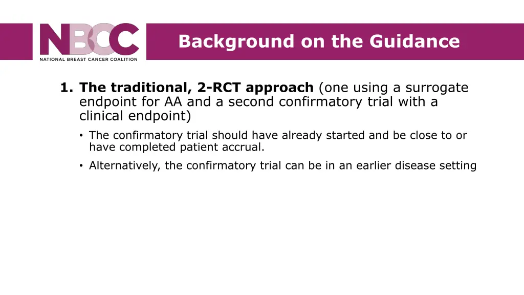 background on the guidance 2
