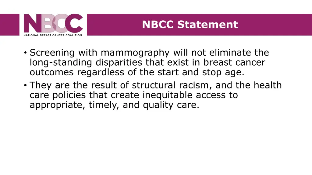 nbcc statement